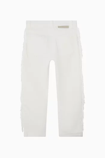 Fringe Jeans in Cotton Denim