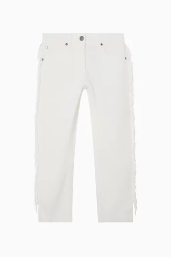 Fringe Jeans in Cotton Denim