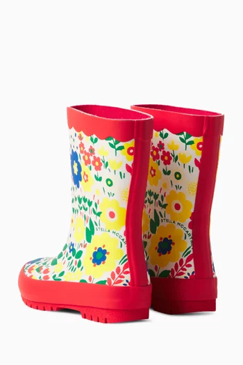 Floral Rain Boots