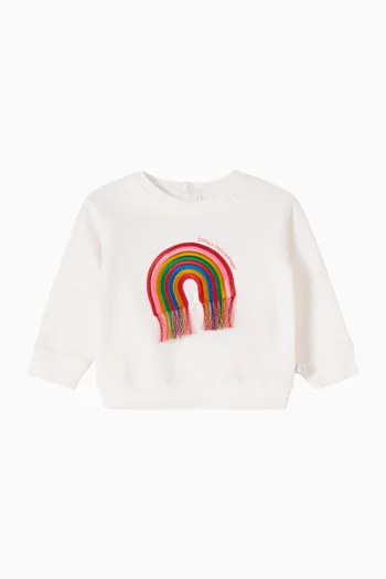 Rainbow Embroidered Sweatshirt