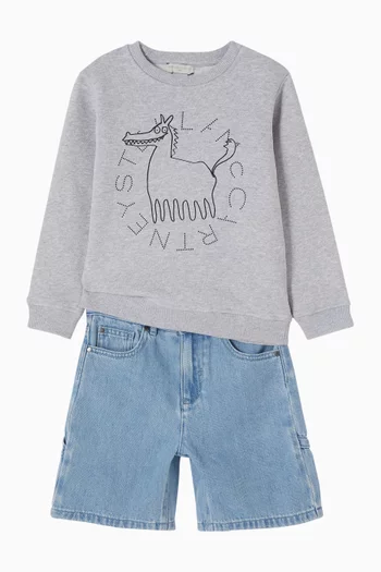 Tulip Embroidered Denim Jeans