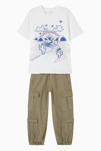 Desert Graphics T-shirt in Cotton