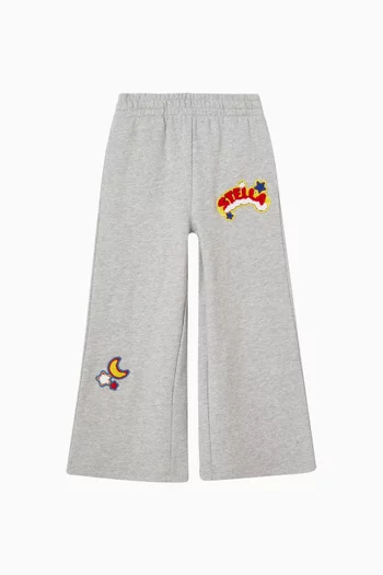 Appliqué Track Pant in Cotton