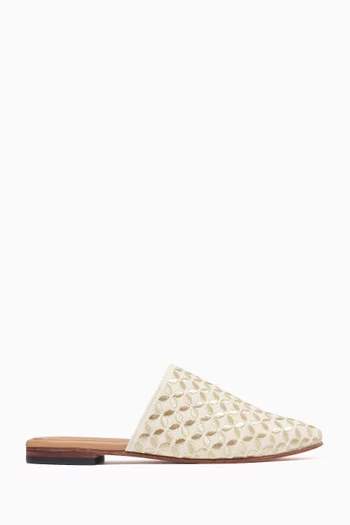 Serma Star-embroidered Mules in Suede