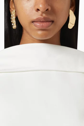 Shibumi Earrings in Gold-tone Brass