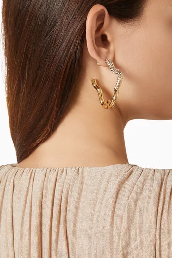 Abeer Earrings in Gold-tone Brass
