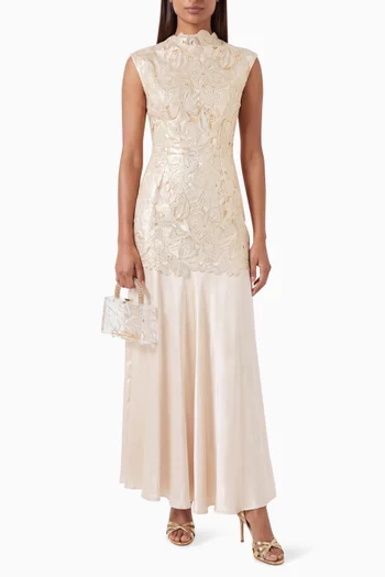 Nicoletta High-neck Gown