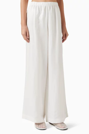 Roslyn Wide-leg Pants in Linen Blend