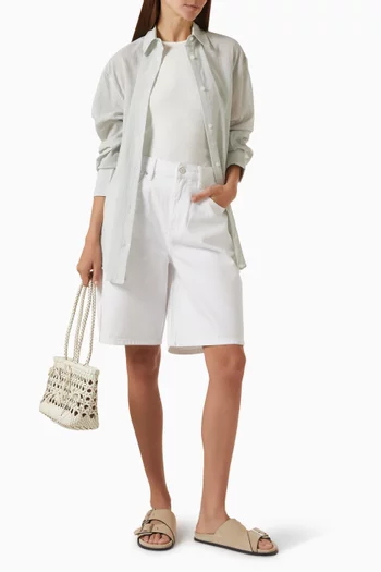 Plaza Semi-sheer Shirt in Cotton