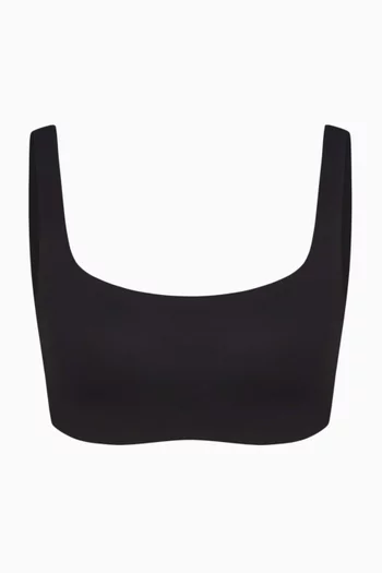 Matte Scoop Neck Bra