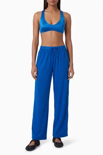 Stretch Nylon Oversized Pants