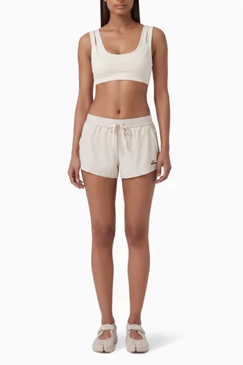 Stretch Nylon Runner Shorts