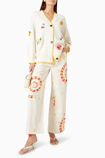 Martha Fruit Cardigan in Knit