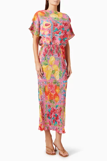Tilly Fruit Midi Dress