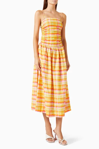 Check Lola Midi Dress