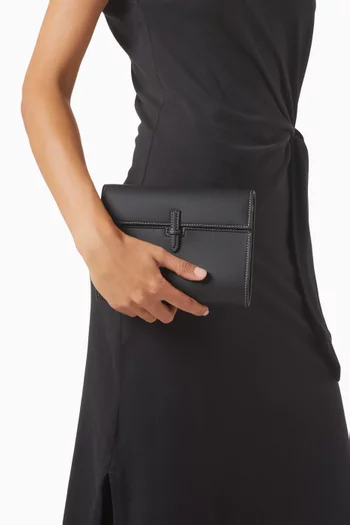 The Small Soft Clutch in Leather