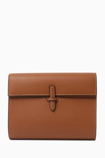 The Small Soft Clutch in Leather