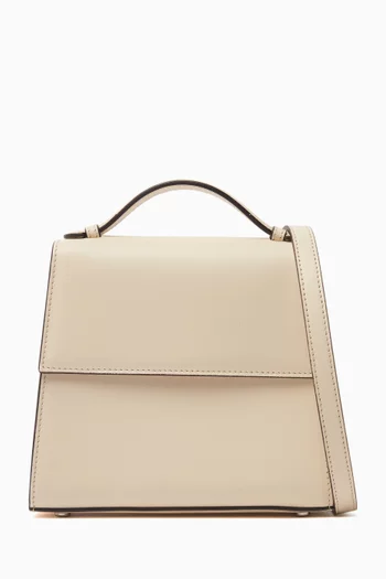 The Small Top-handle Bag in Leather