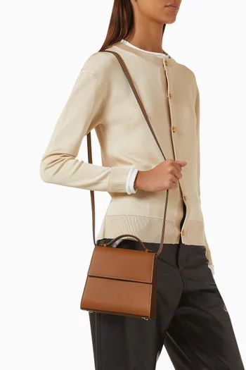 The Small Top-handle Bag in Leather