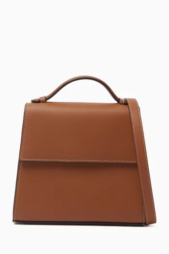 The Small Top-handle Bag in Leather