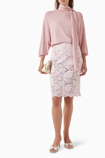 Oversized T-shirt in Viscose-blend