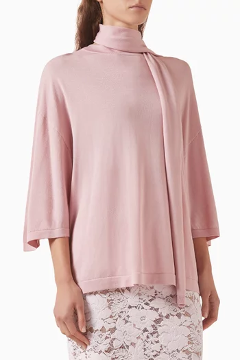 Oversized T-shirt in Viscose-blend
