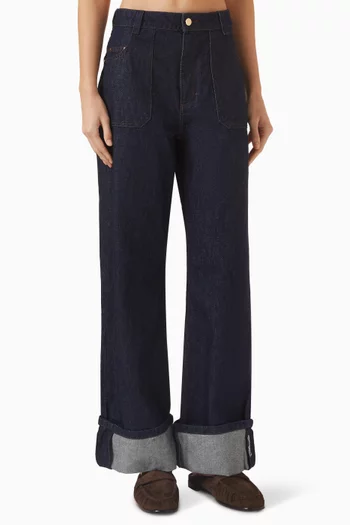 Wide-leg Jeans in Denim