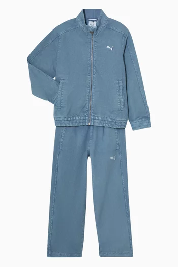 T7 Relaxed-fit Sweatpants in Washed Twill