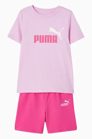Minicats T-Shirt & Shorts Set in Cotton