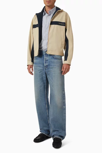 Stand-collar Jacket in Cotton