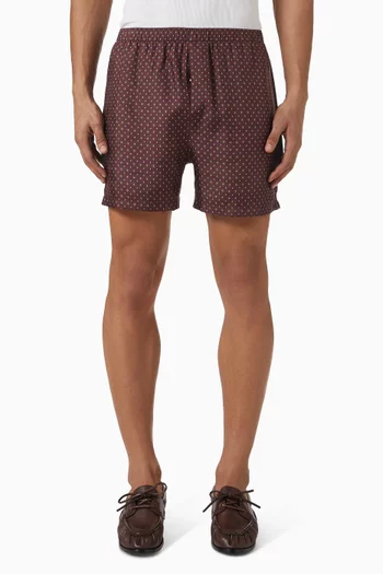 Pyjama-style Shorts in Satin