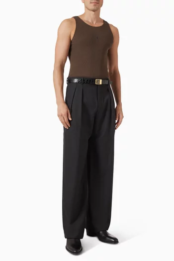 Cassandre Ribbed Tank Top in Cotton