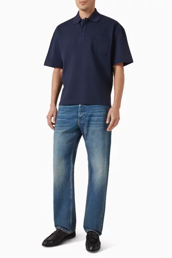 Mid-rise Straight-leg Jeans in Denim