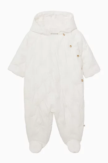 Hooded Sleepsuit in Organic Cotton