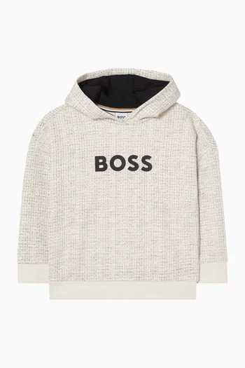 Logo Hooded Sweatshirt in Fleece