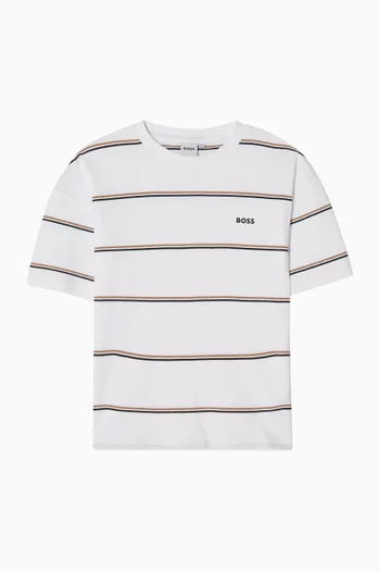Striped T-shirt in Cotton