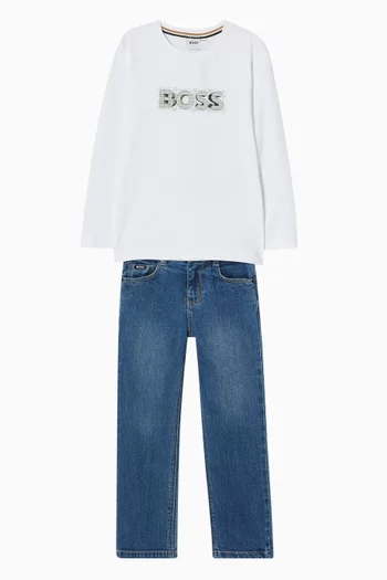 Logo-print T-shirt in Cotton-jersey