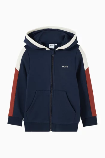 Zipped Logo Hoodie