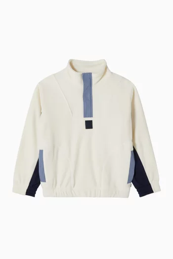 High-neck Sweatshirt in Fleece