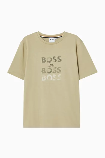 Logo-print T-shirt in Cotton-jersey
