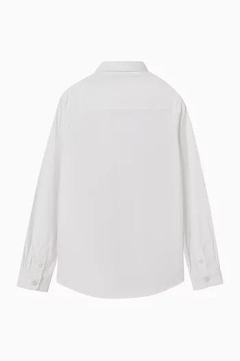Buttoned Shirt in Cotton Poplin