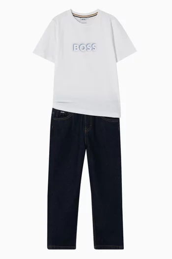 Straight-leg Jeans in Denim