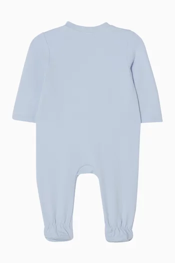 Colourblock Sleepsuit in Cotton Fleece