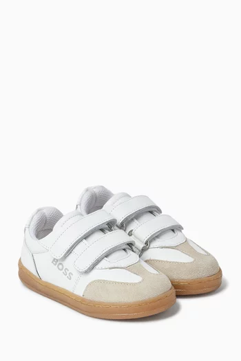 Velcro Sneakers in Leather