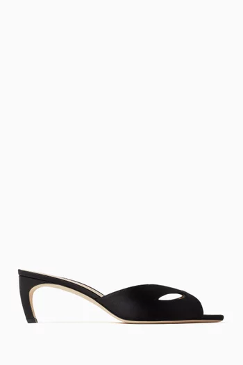 Harlow Mask 55 Mules in Satin