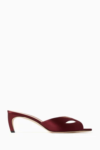 Harlow Mask 55 Mules in Satin
