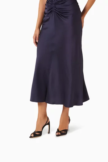 Harlow Mask Halter 100 Slingback Pumps in Satin