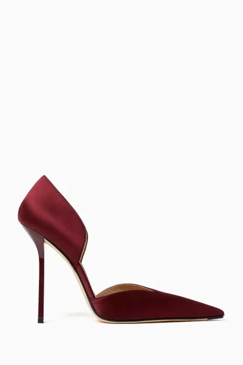 Victoria Angle D'Orsay 115 Pumps in Satin