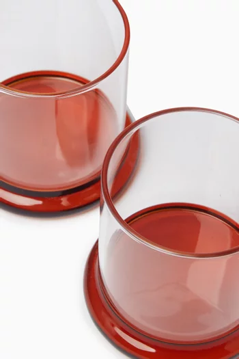 Fritter Tumbler Glass, Set of 2