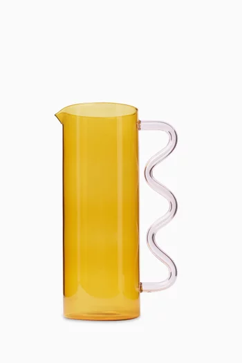 Wave Pitcher in Borosilicate Glass
